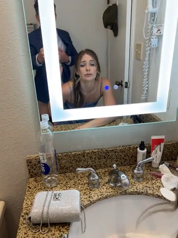 A naughty bridesmaid steals away to give me a steamy oral treat porn video